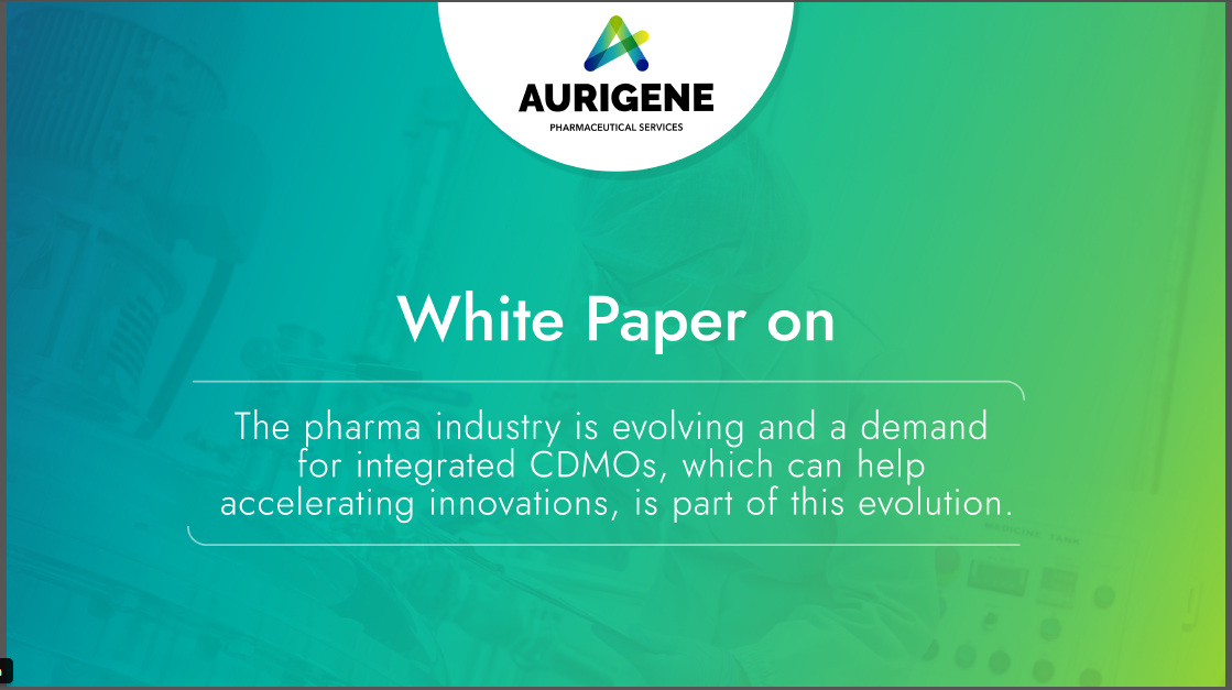 Evolution in Pharma Industry and Demand for Integrated CDMO